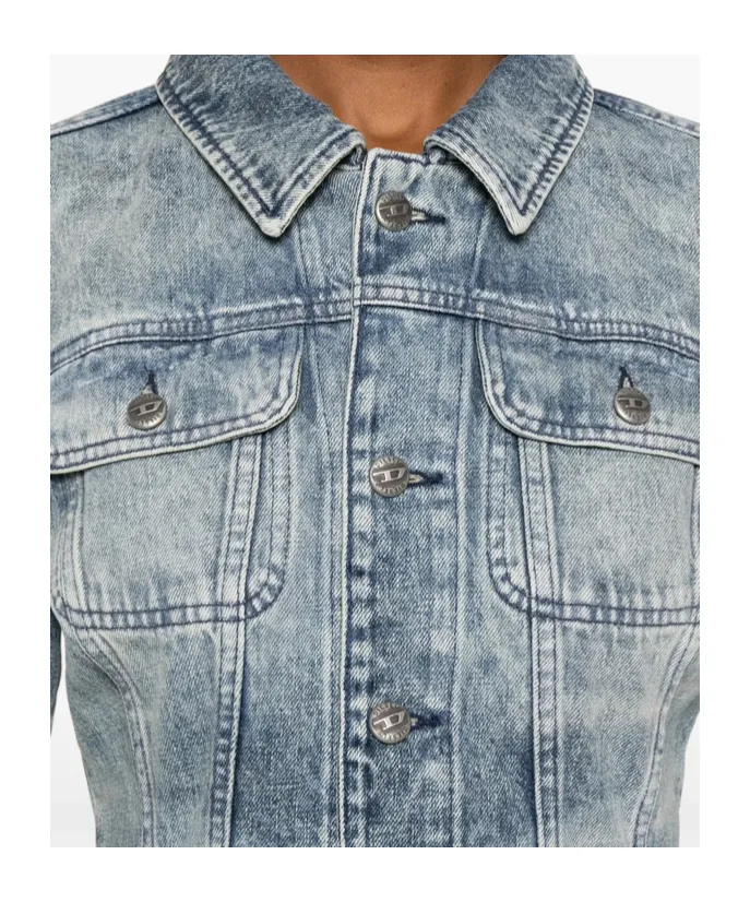 De Katerin Button-Up Denim Jacket
