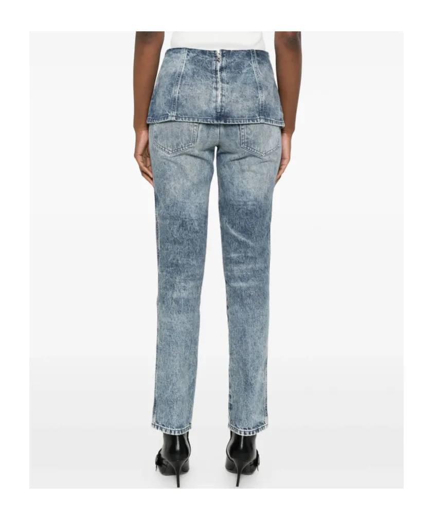 Logo Plaque Straight-Leg Jeans