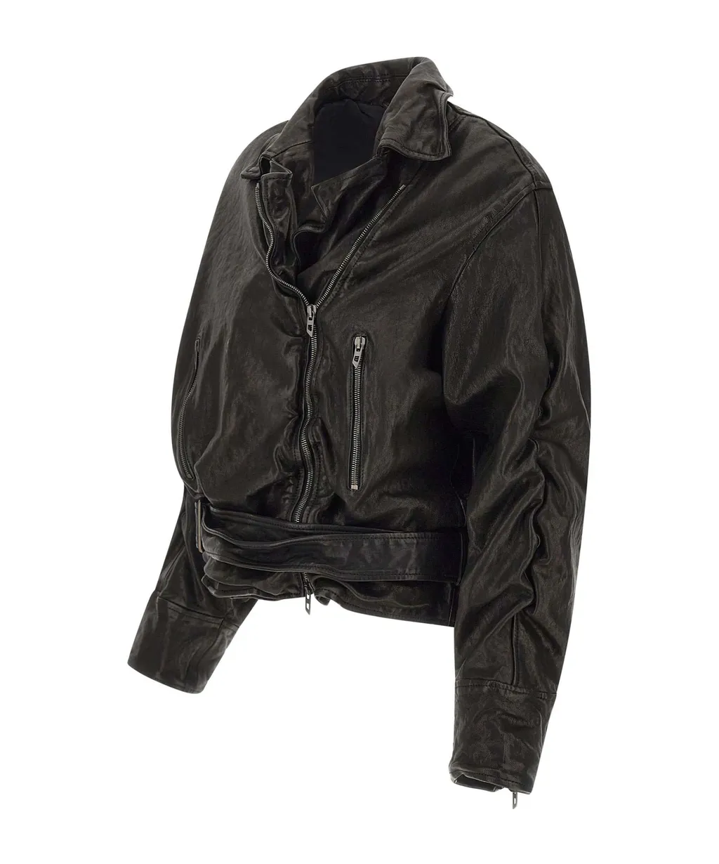 Zip-Up Belted Jacket