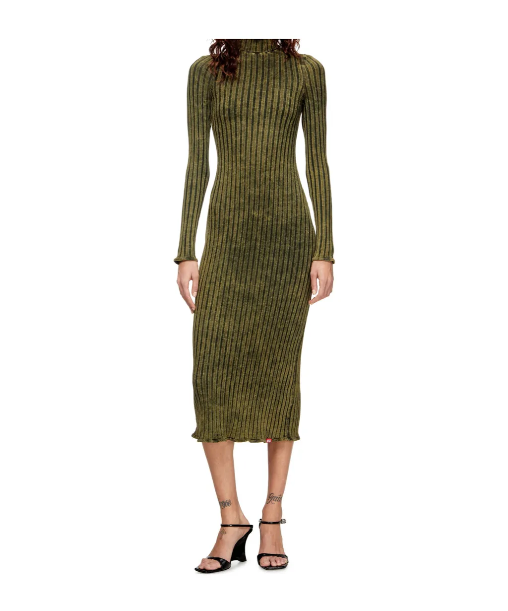 D-Wavya Ribbed Midi Dress