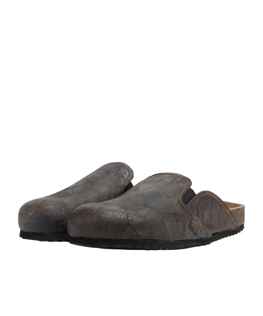 Leather Slip-On Slippers