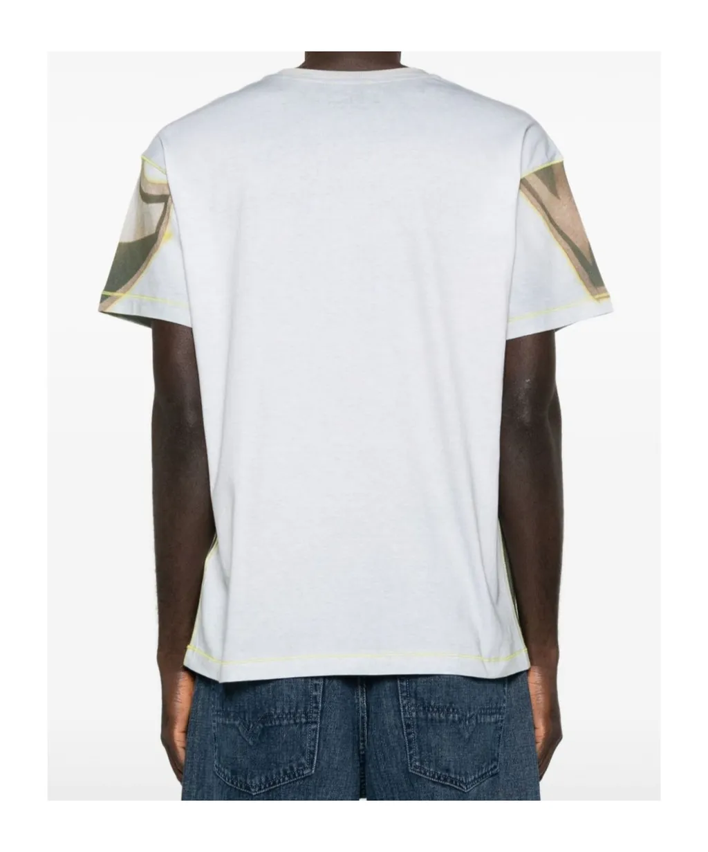 Flame-Print Graphic T-Shirt