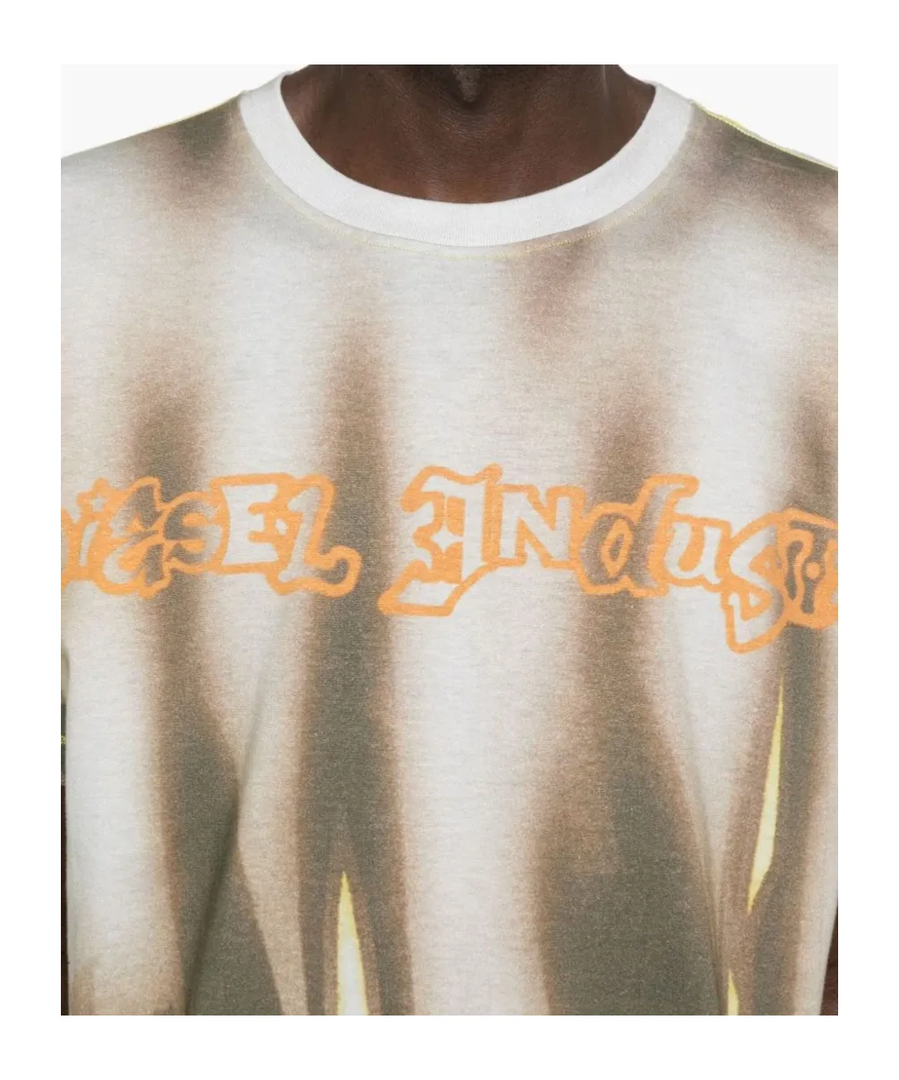 Flame-Print Graphic T-Shirt