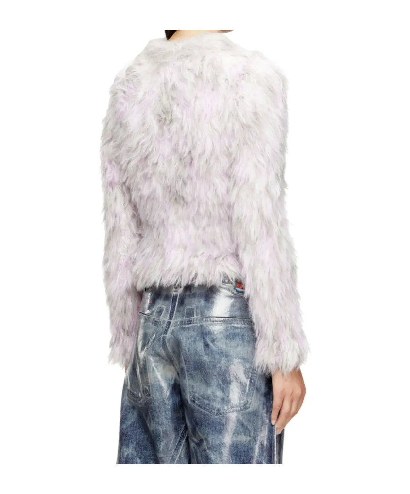 M-Annika Fluffy Jacquard-Knit Jumper