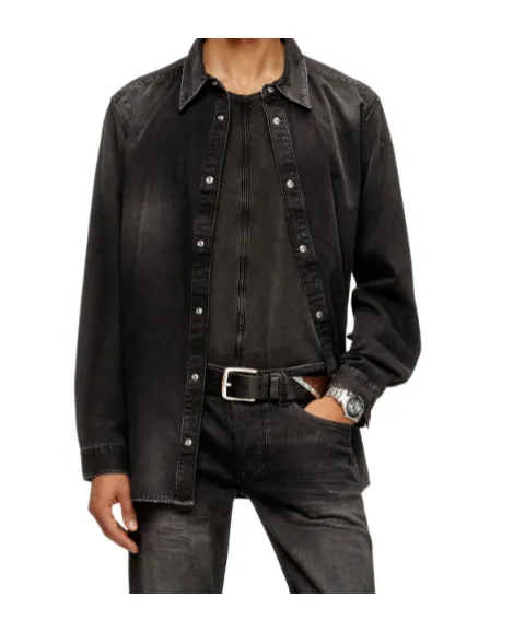 D-Simply Long-Sleeve Denim Shirt