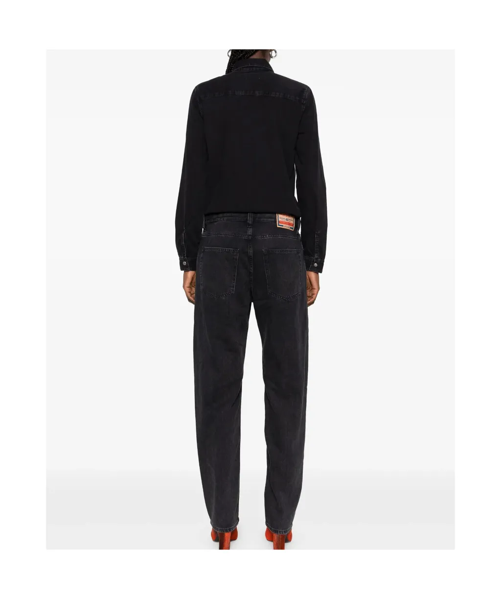 Button-Fastening Jumpsuit