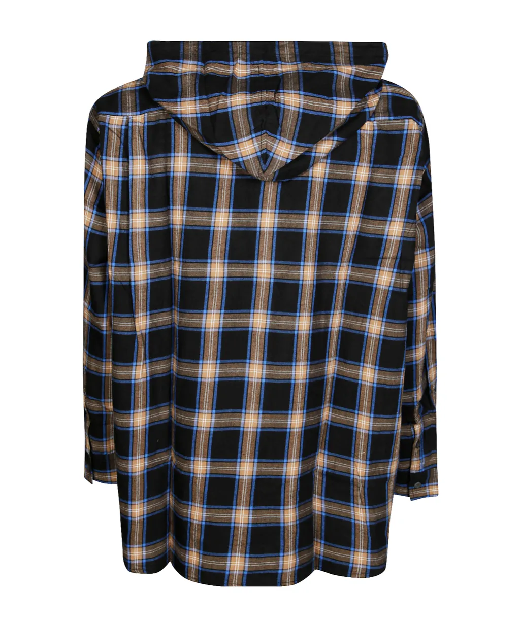 S-Dewny-Hood Checked Shirt
