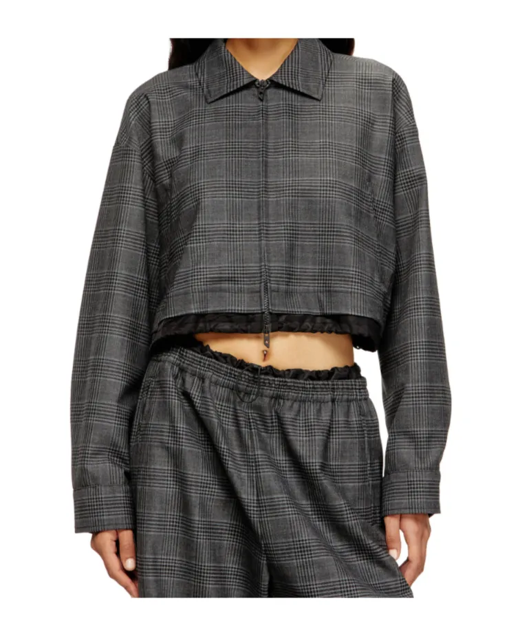 J-Ting-Fem Cropped Coach Jacket