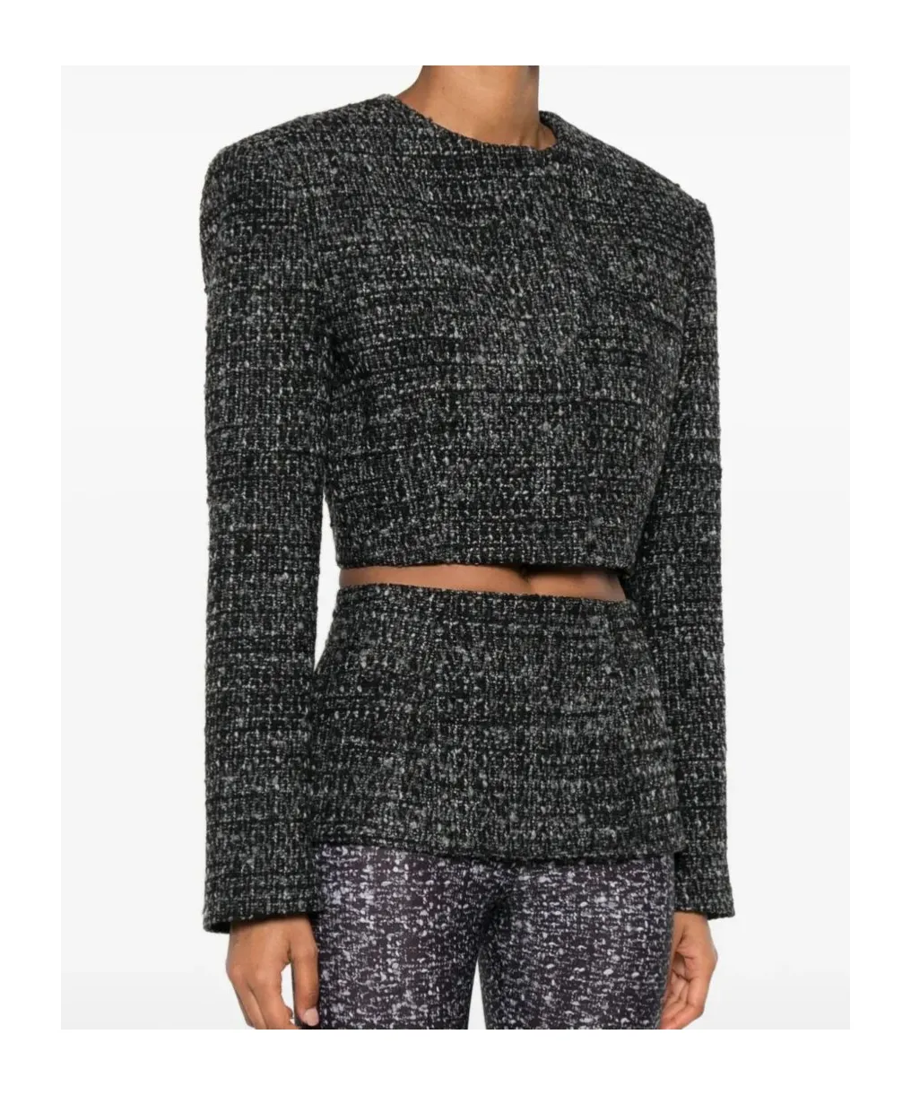 G-Crop-G Tweed Cropped Jacket