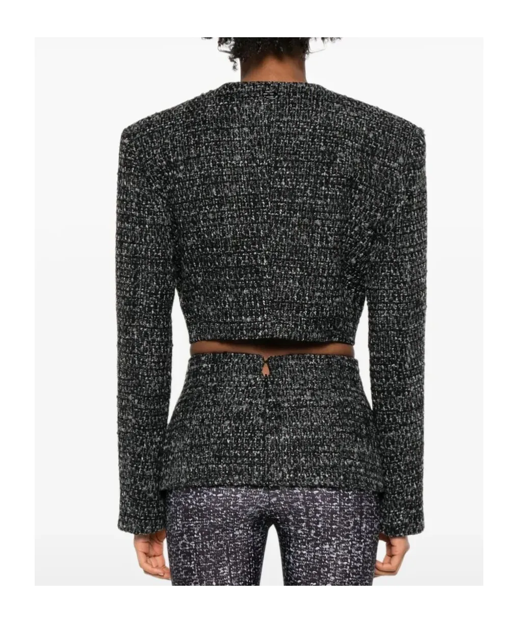 G-Crop-G Tweed Cropped Jacket