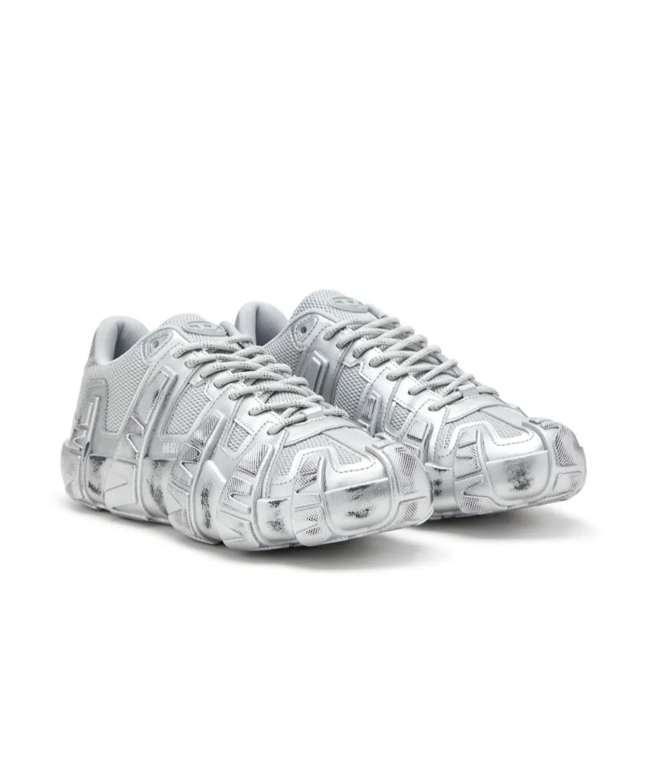 Griffe Metallic Mesh Sneakers