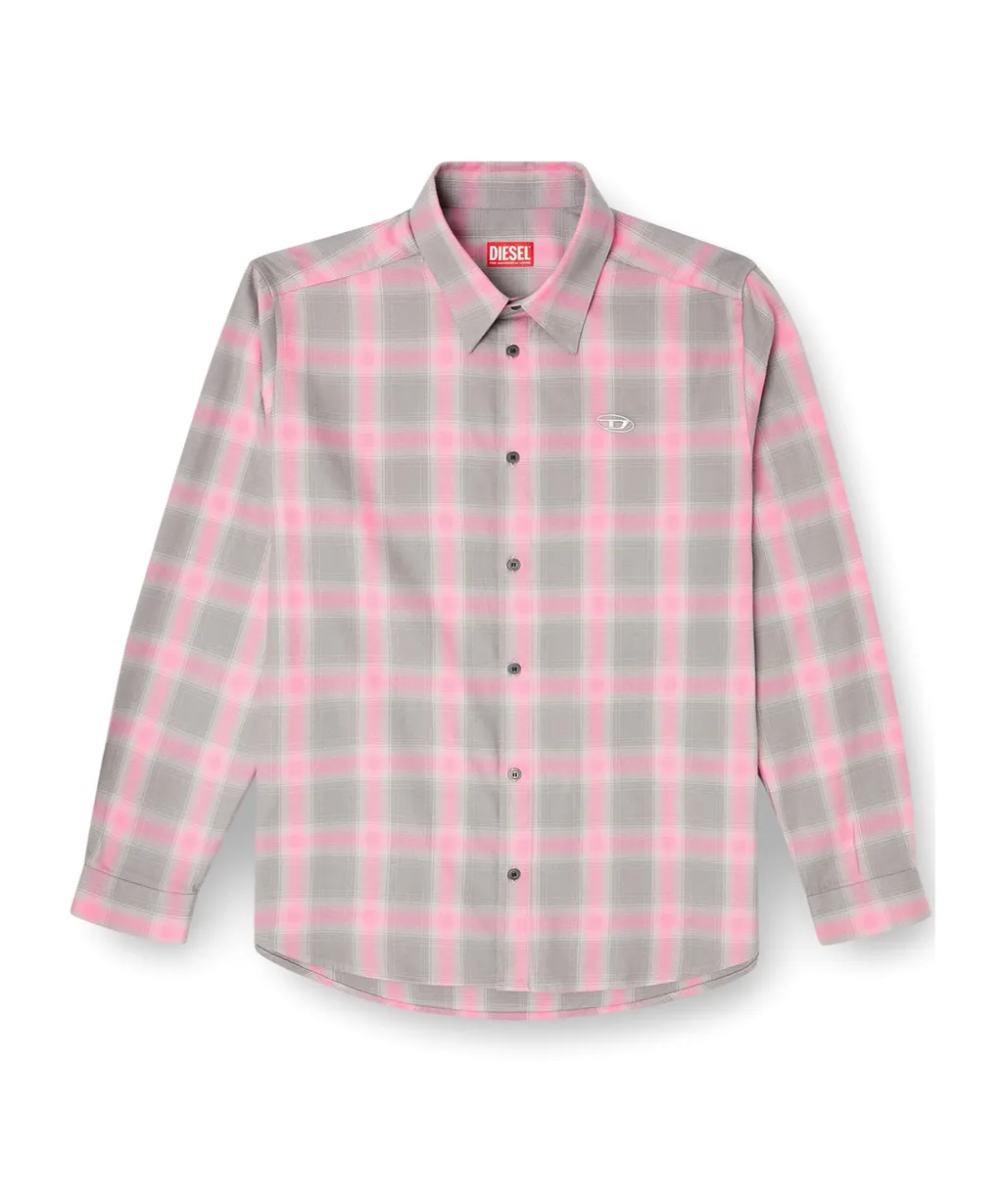 Checked Long-Sleeved Shirt