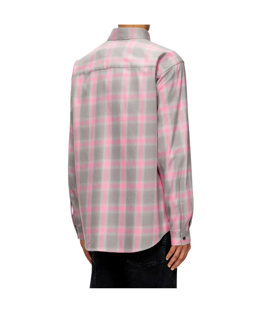 Checked Long-Sleeved Shirt