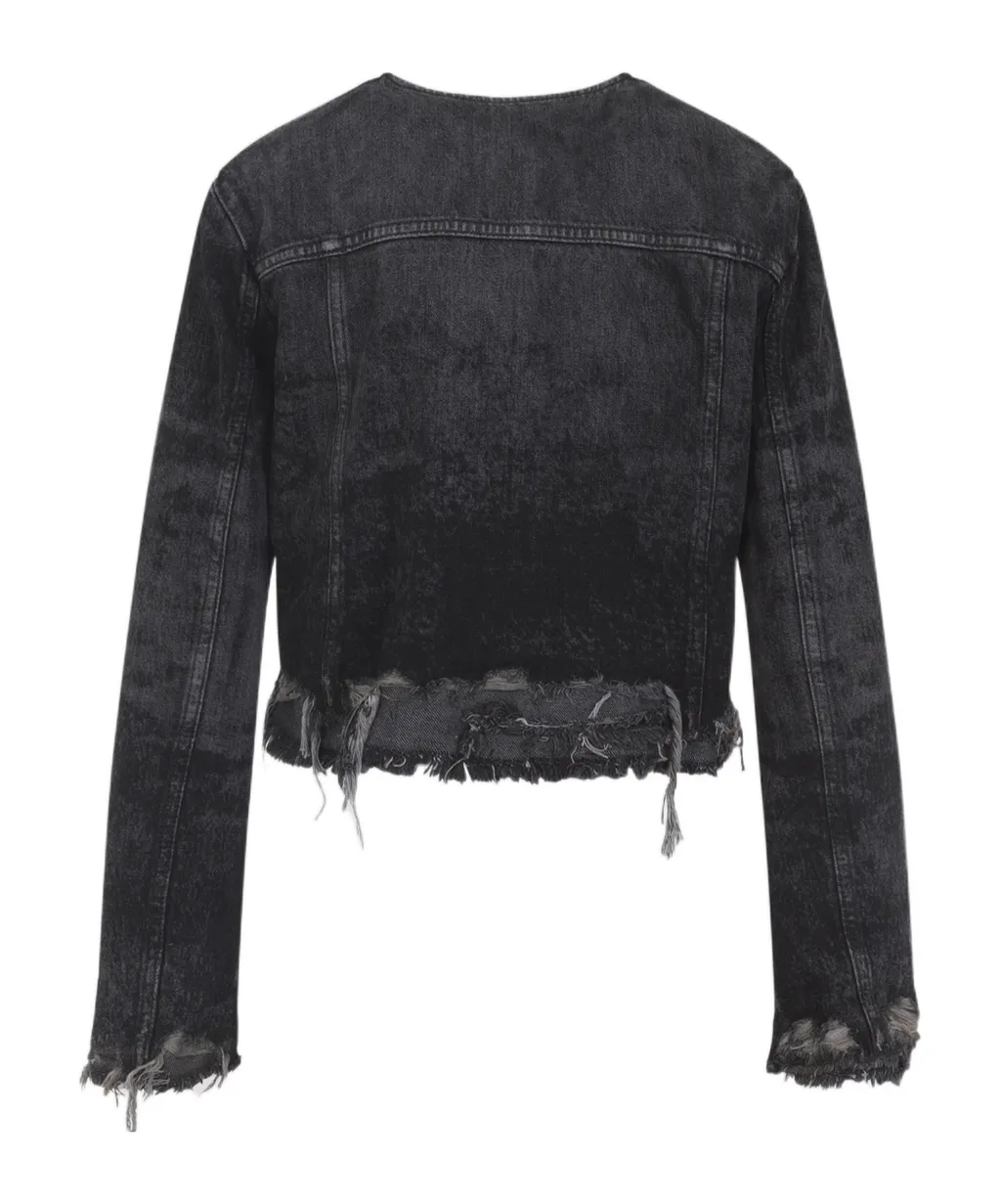 Long-Sleeved Denim Jacket