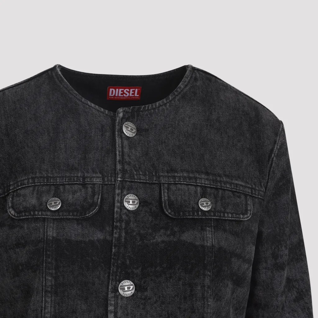 Long-Sleeved Denim Jacket