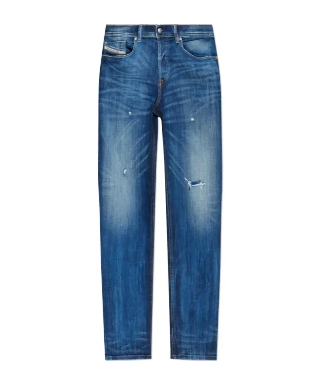 D-Finitive Straight Leg Distressed Jeans