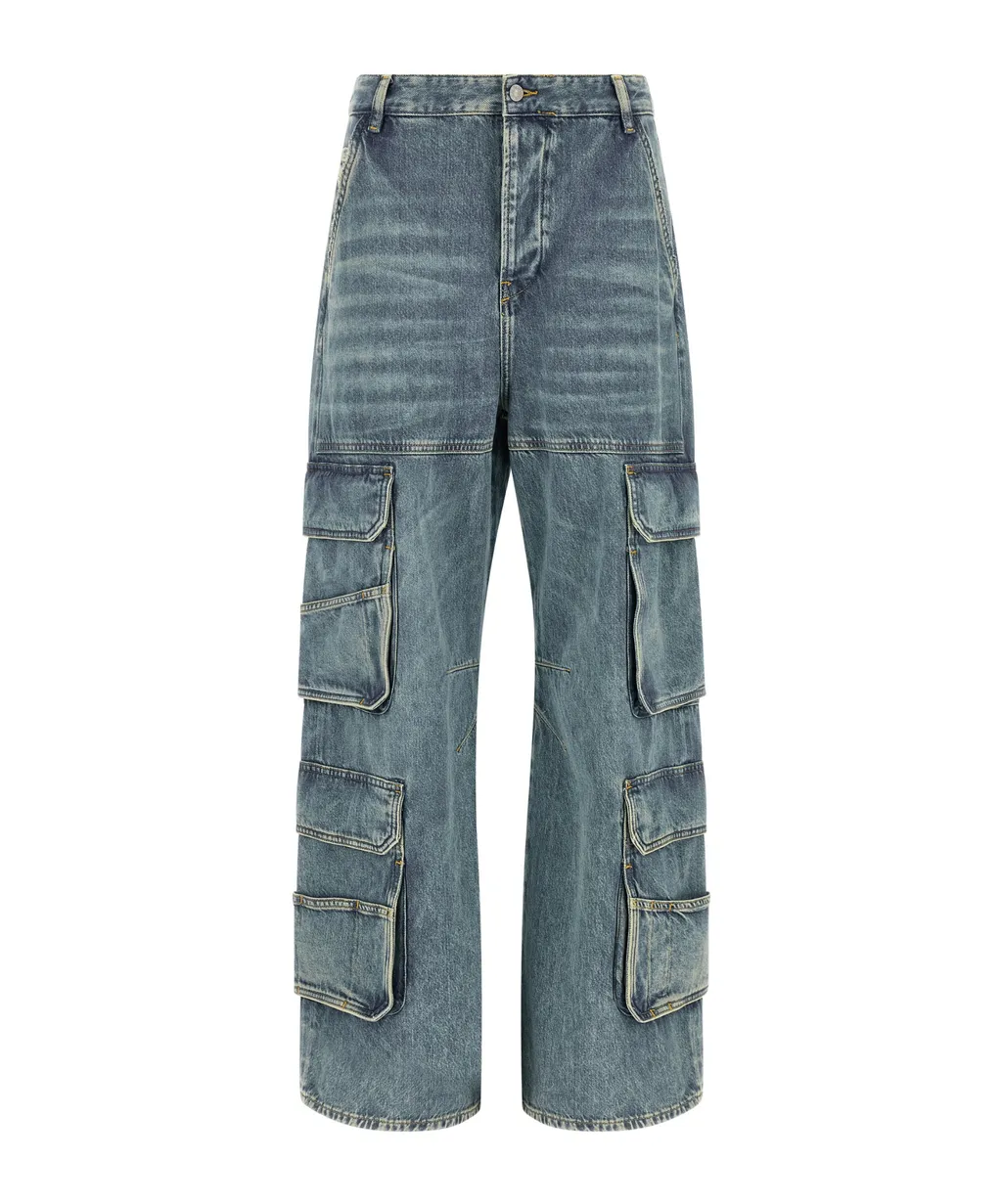 D-Sire-Cargo-D Wide Leg Cargo Jeans