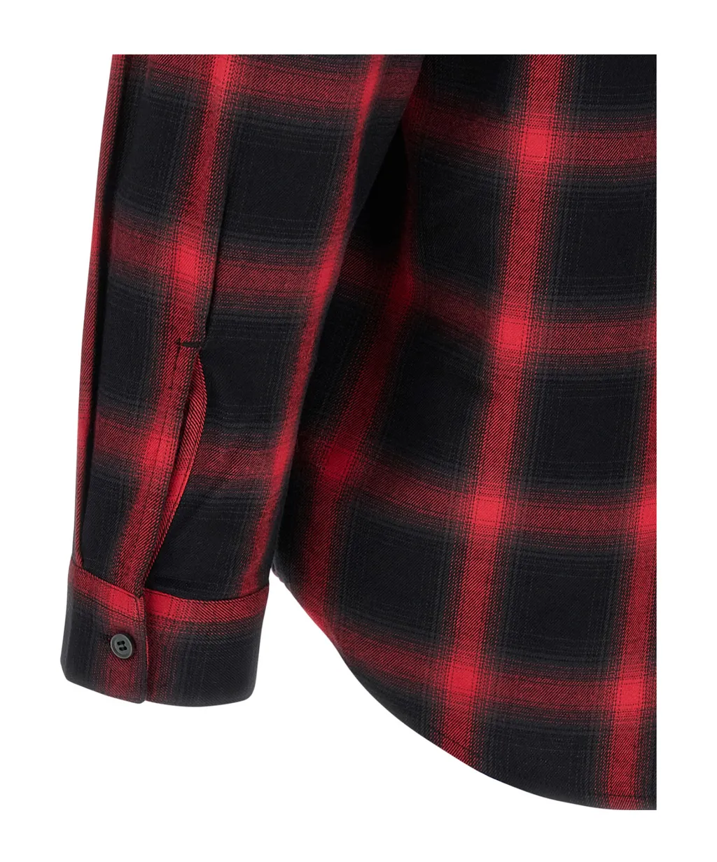 Logo-Embroidered Check-Pattern Shirt