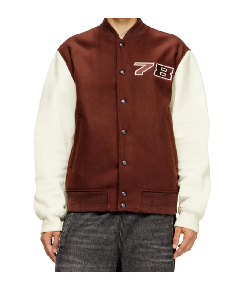 Wool-Blend Varsity Jacket