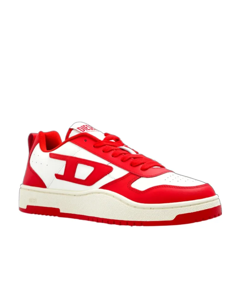 S-Ukiyo Logo-Detail Leather Sneakers
