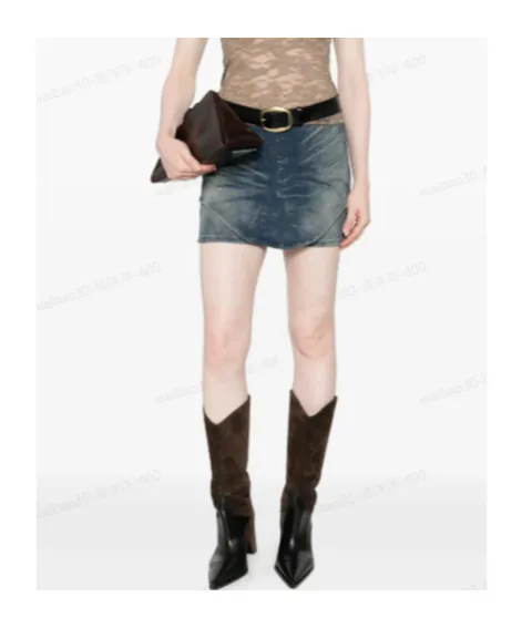 Acid-Wash Denim Shorts