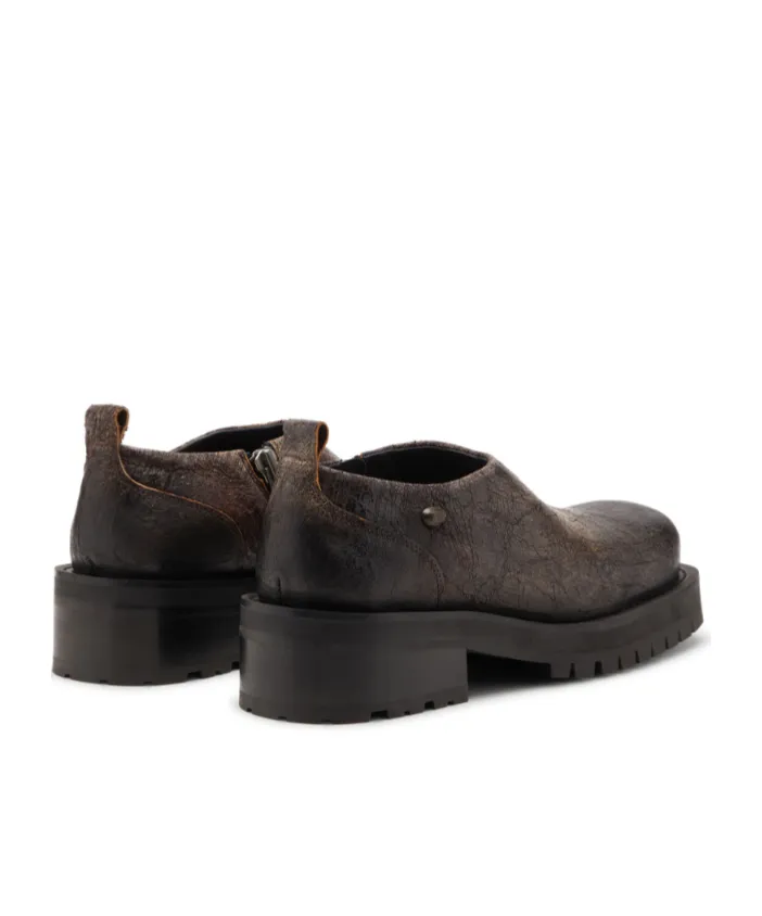 D-Texan Zip-Detail Derby Shoes