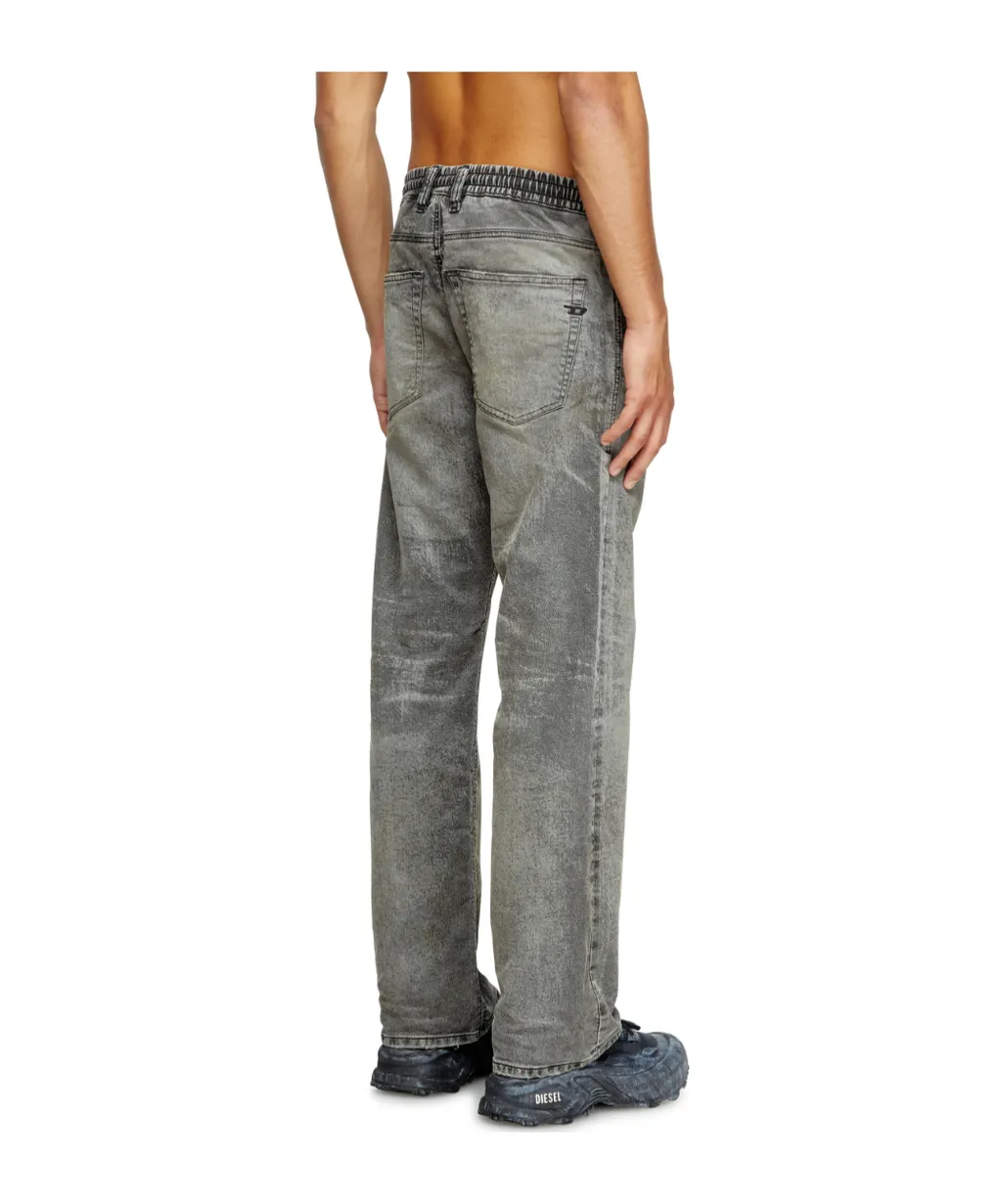 Faded Straight-Leg Jeans