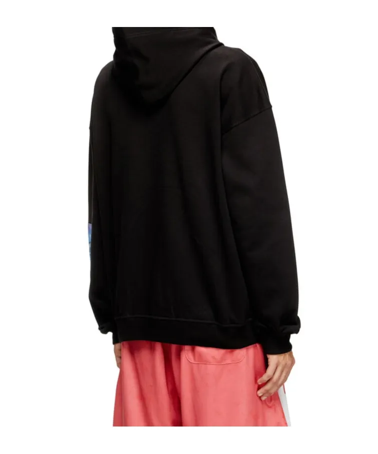 Patchwork-Print Hoodie