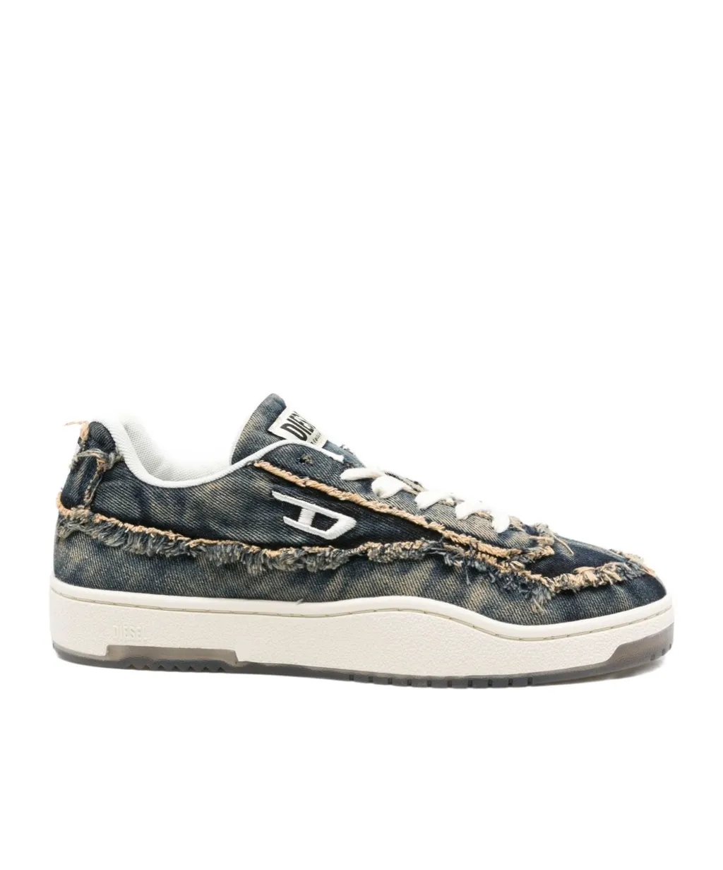 Frayed Denim Sneakers