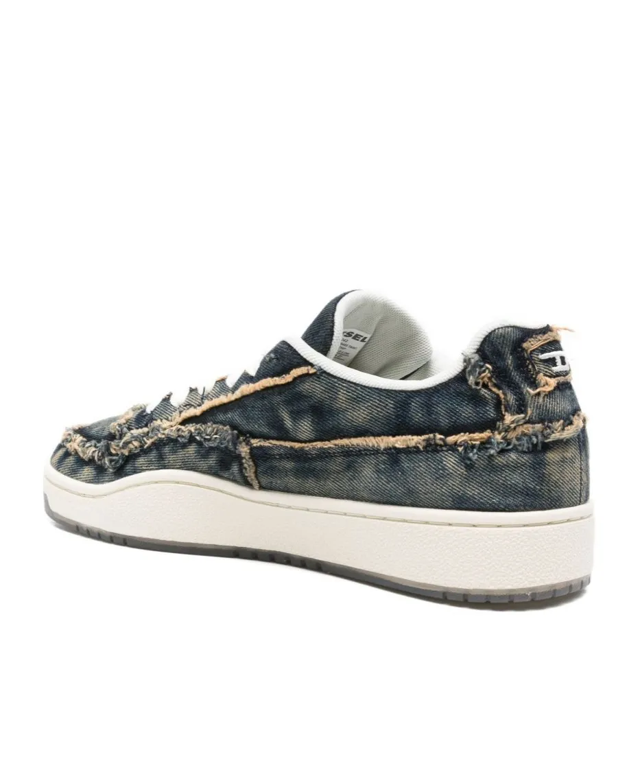 Frayed Denim Sneakers
