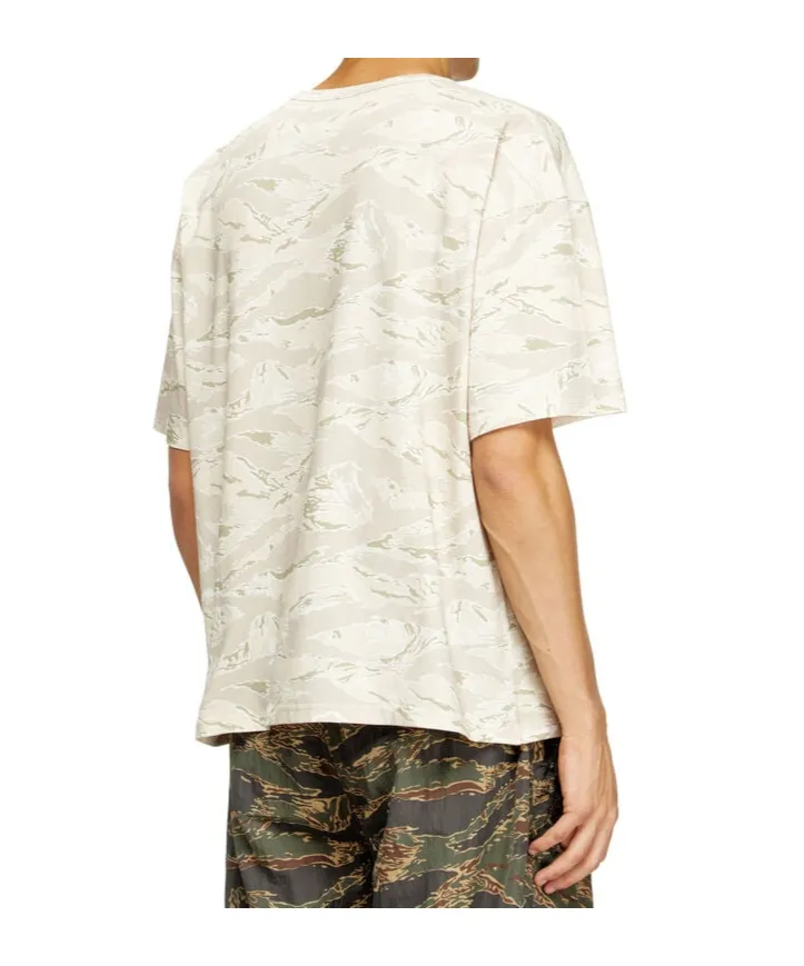 T-Boxt-T14 Eagle-Print Camouflage T-Shirt