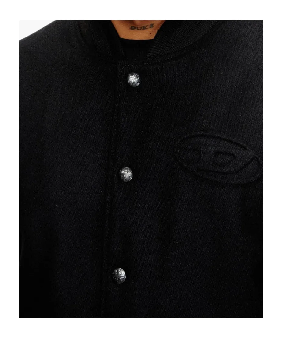 Embroidered Logo Bomber Jacket