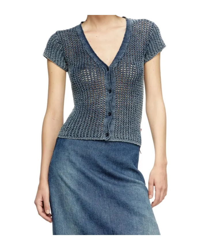 M-Rez Knitted Button-Up Cardigan