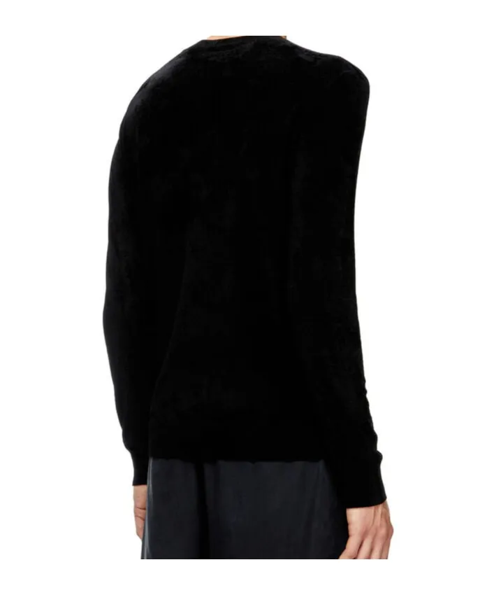 K-Cevro Round-Neck Sweater With Oval D Logo Plaque