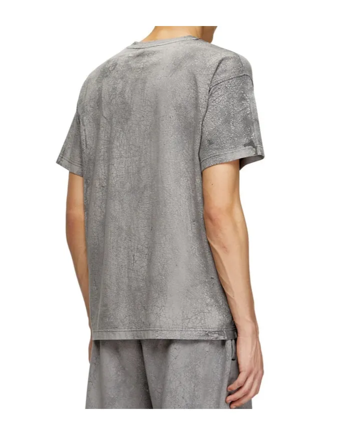 D-Logo Embroidered Crewneck T-Shirt