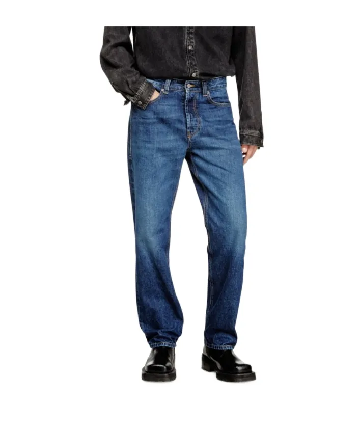 Straight-Leg Cotton Jeans
