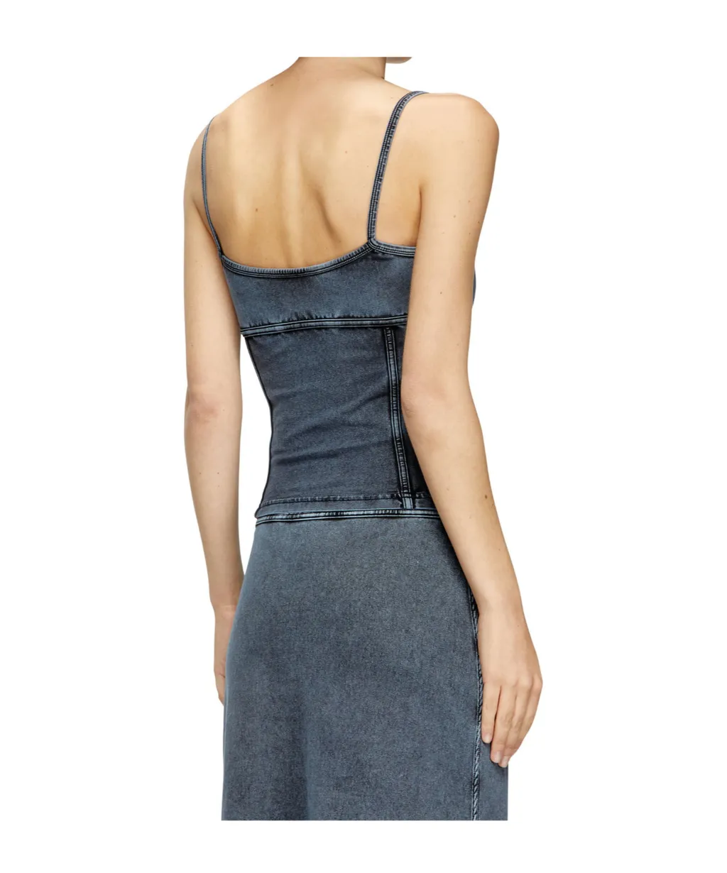 Denim Corset Top