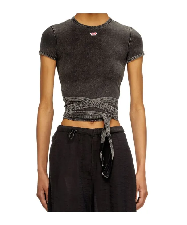 T-Bunny-Tail-R1 Denim Look T-Shirt
