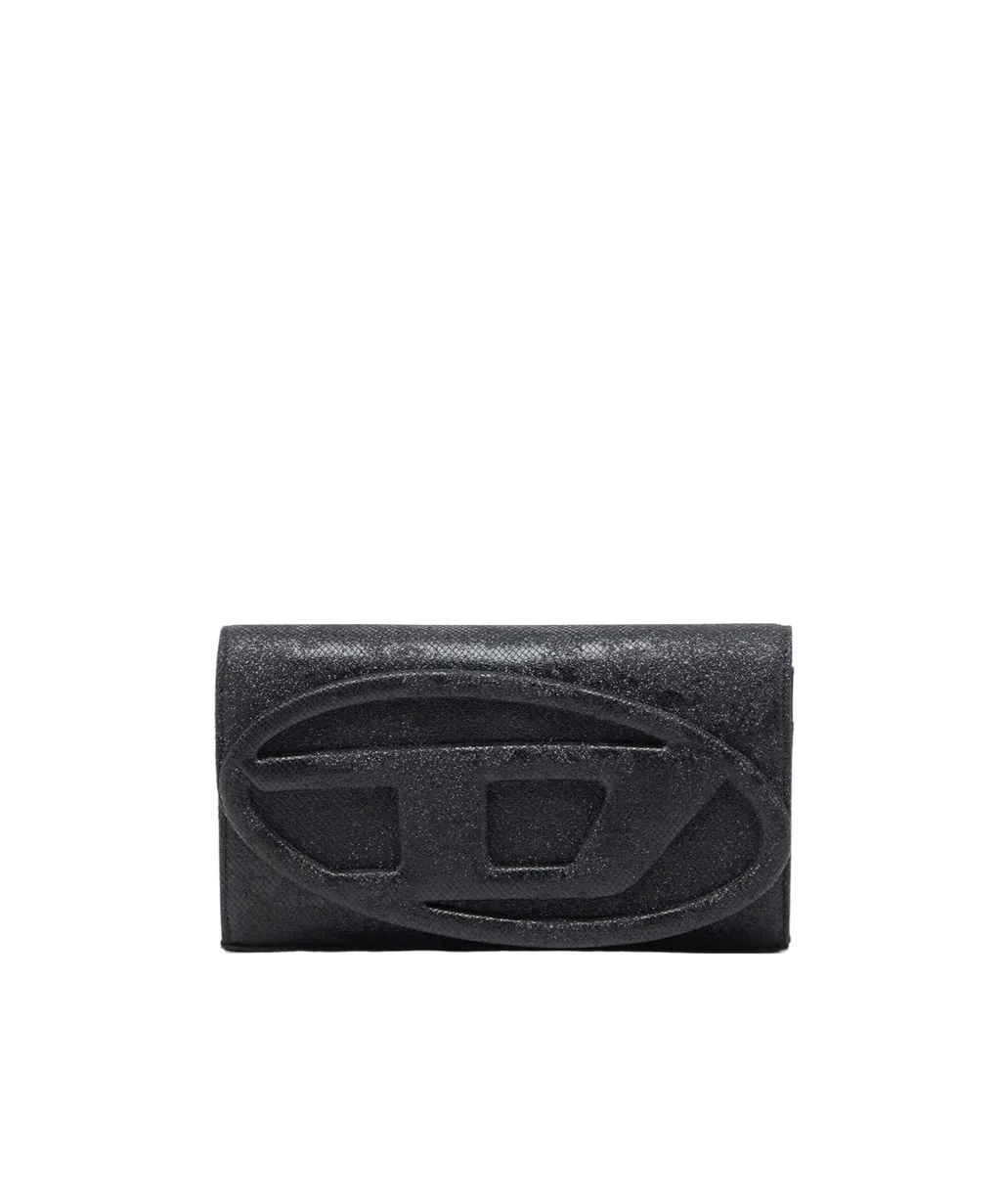 1Dr Logo-Plaque Glitter Wallet