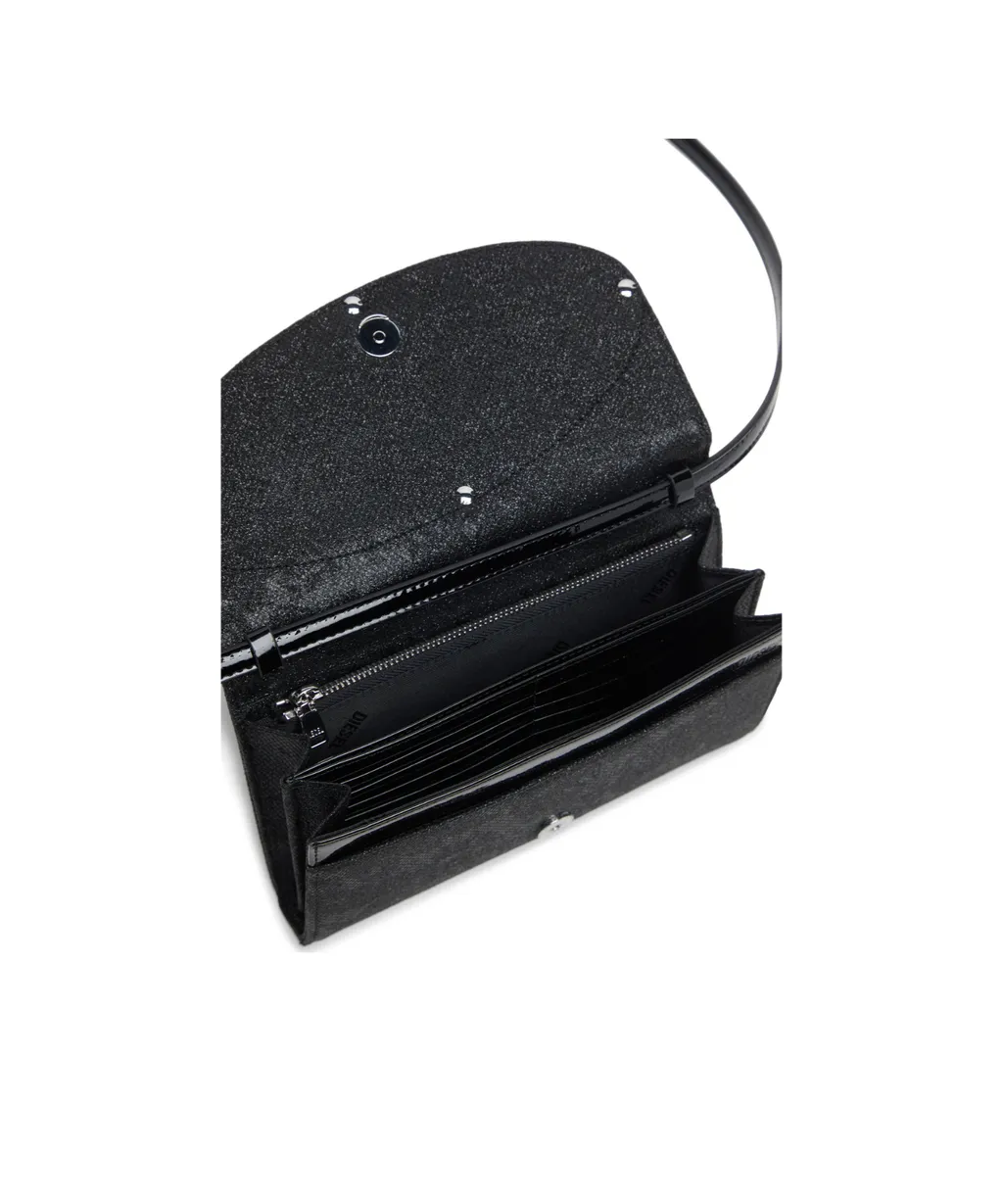 1Dr Logo-Plaque Glitter Wallet