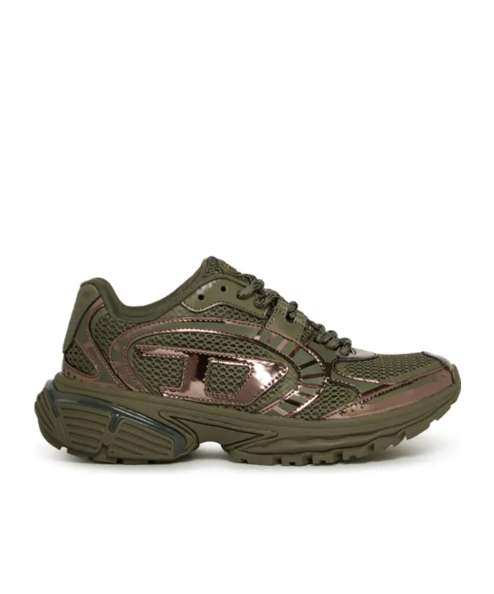 Metallic Mesh Sneakers