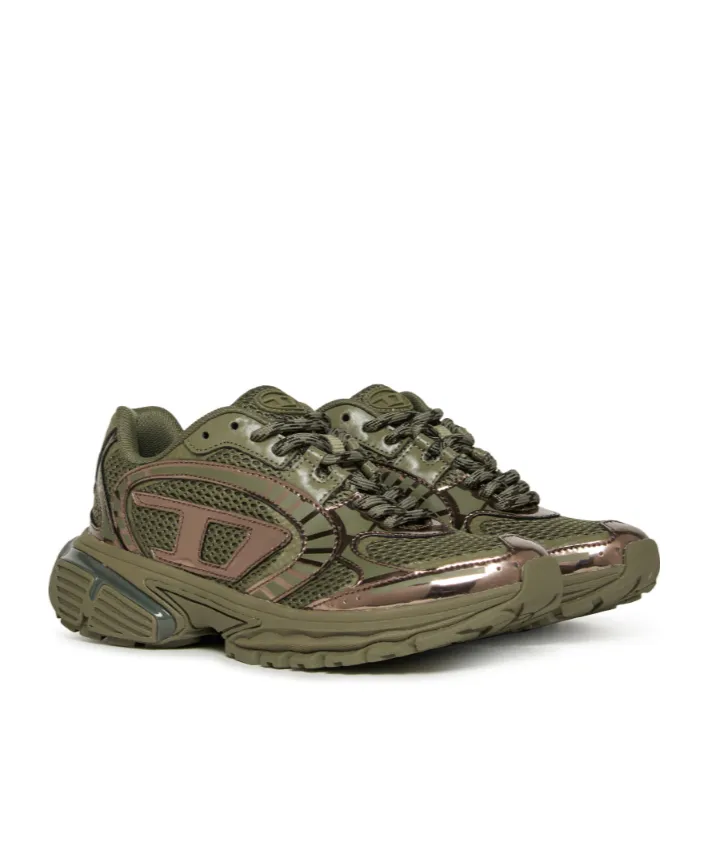 Metallic Mesh Sneakers