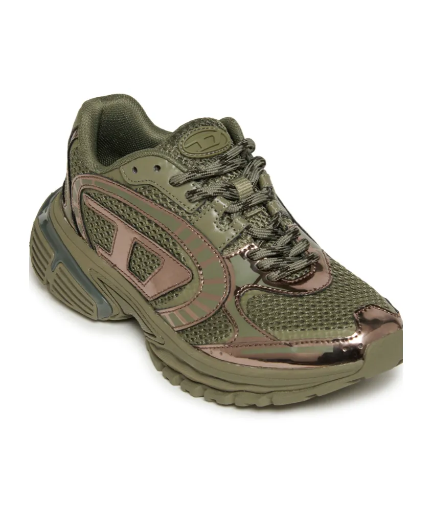 Metallic Mesh Sneakers
