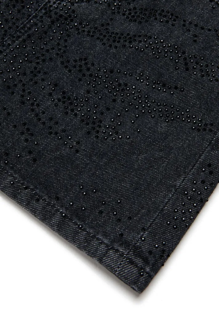 Studded Denim Skirt