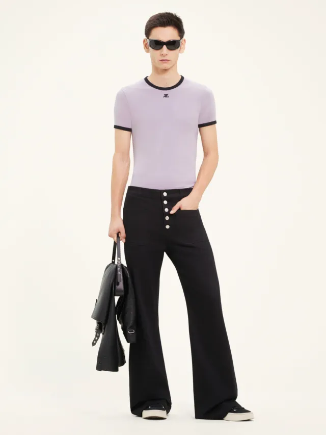 Bumpy Contrast T-Shirt