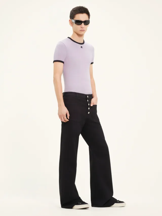 Bumpy Contrast T-Shirt