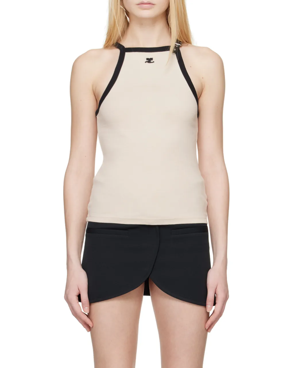 Buckle Contrast Tank Top