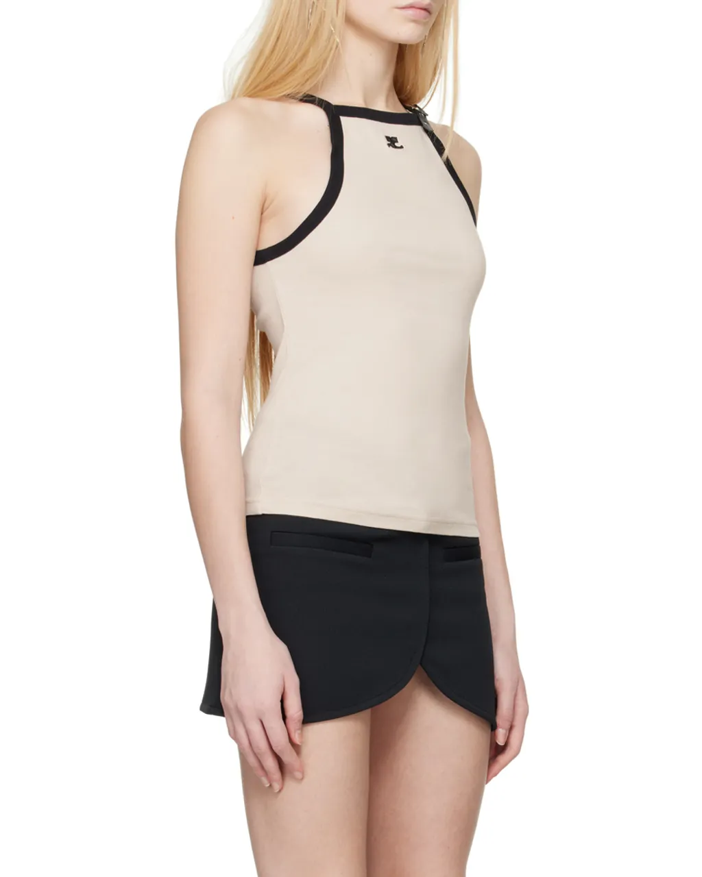 Buckle Contrast Tank Top
