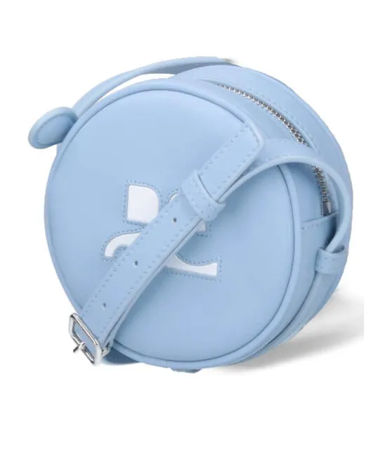 CourrÈGes Reedition Circle Logo Detailed Crossbody Bag