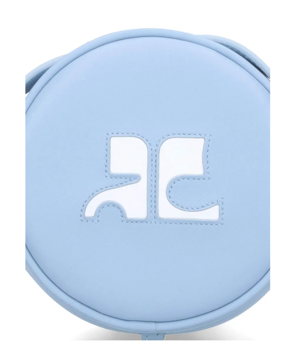 CourrÈGes Reedition Circle Logo Detailed Crossbody Bag
